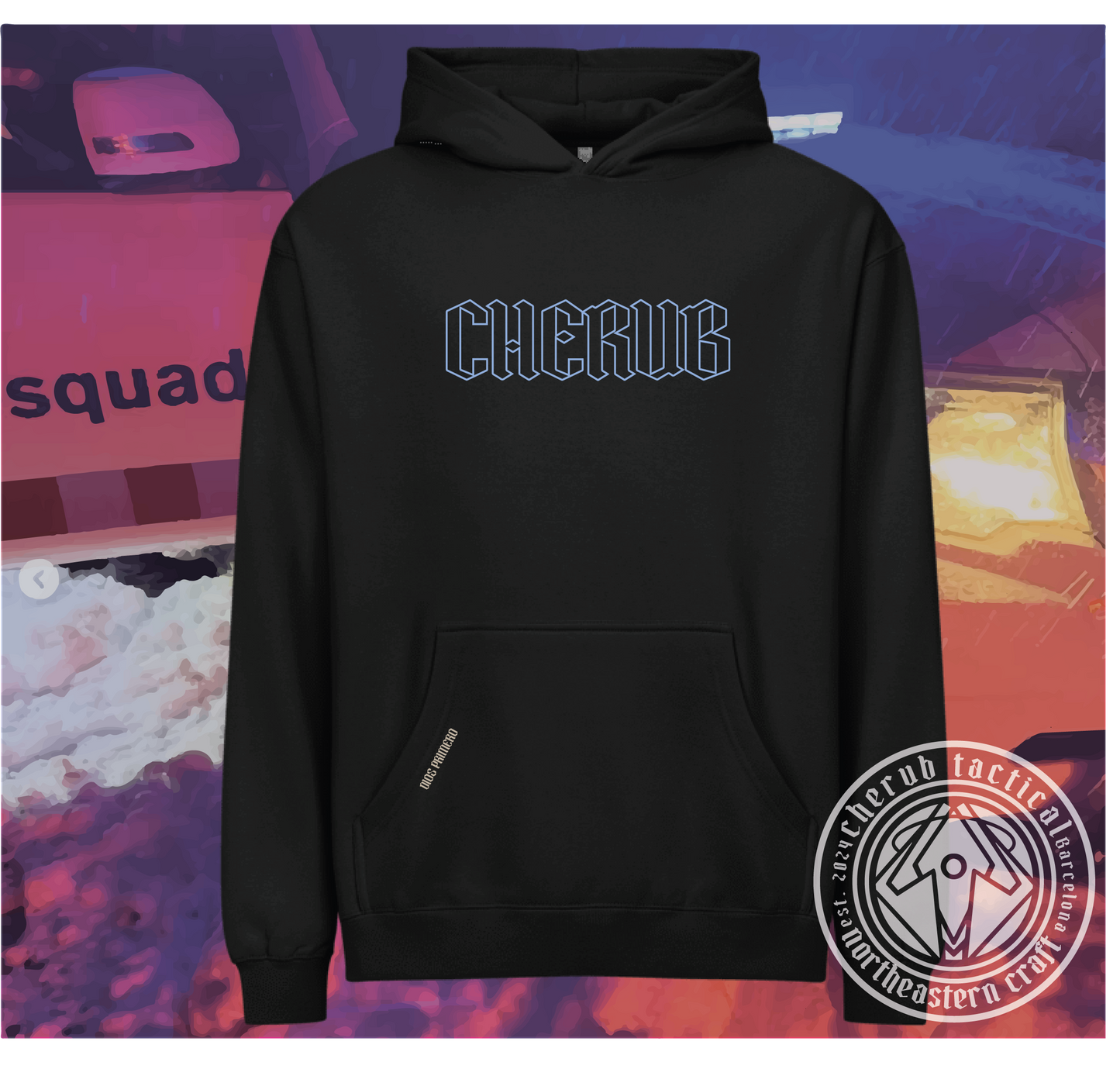 SUDADERA NEON CHERUB