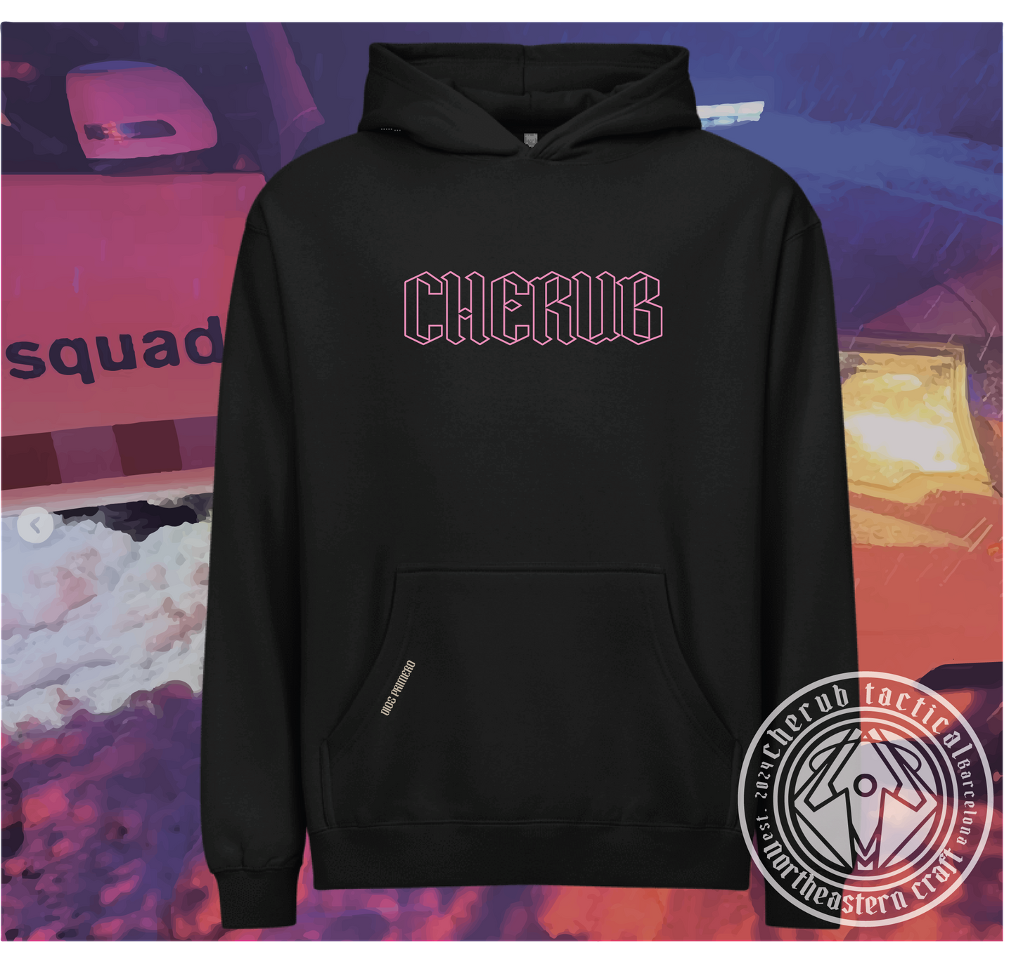 SUDADERA NEON CHERUB