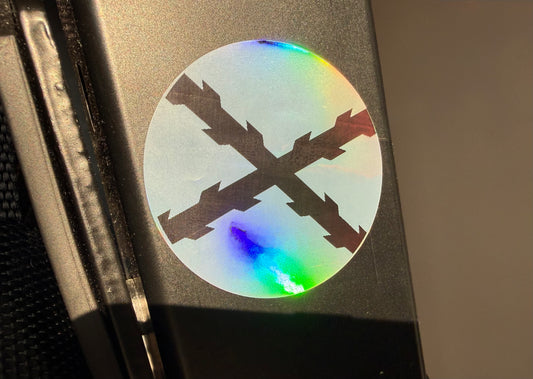 PEGATINA HOLOGRÁFICA CRUZ BGÑ