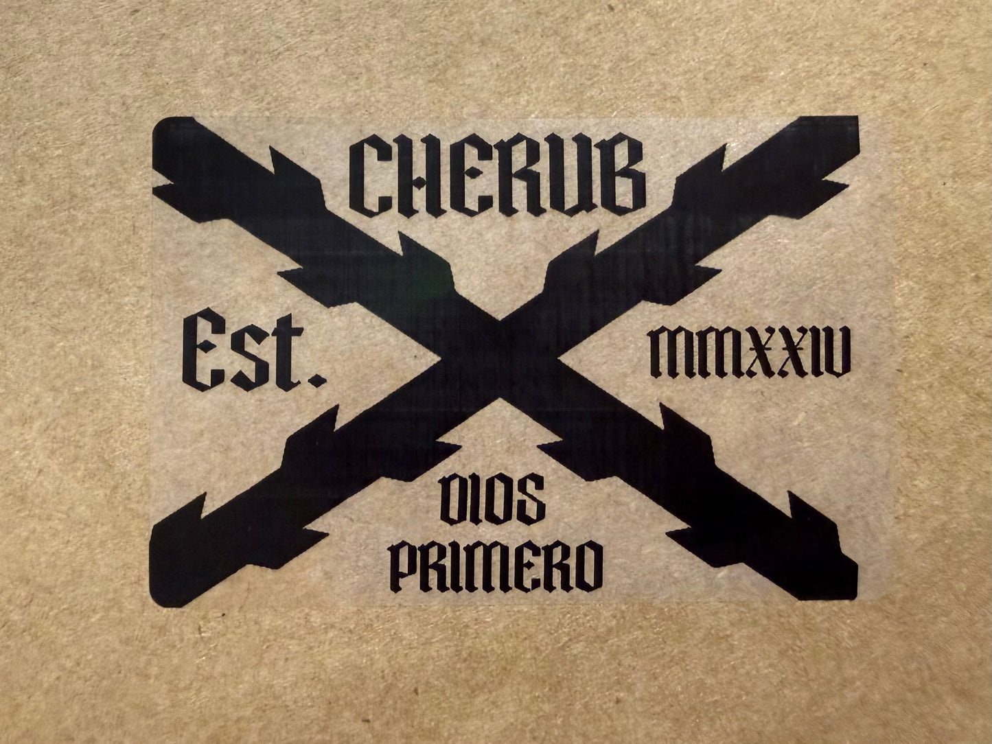 PEGATINA TRASPARENTE CRUZ CHRB